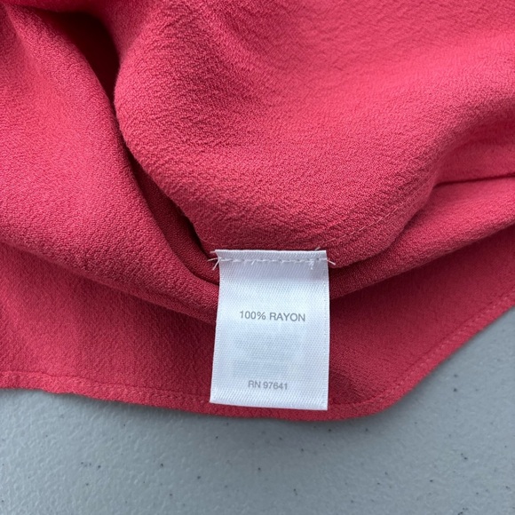 J.Jill Women's Large Blouse Long Sleeve Tie Front Lightweight Spring - Picture 9 of 10